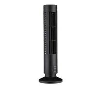 JOYHAPPST Ventilador de torre USB sin aspas, ventilador eléctrico, mini aire acondicionado vertical, ventilador de pie sin aspas, color negro