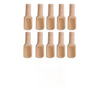 JoyousMall 10 mini cucharas de madera, 2,4 x 7,8 cm, cucharas de madera de loto natural para sal, azúcar, café, té, especias, utensilios de cocina suaves sin rebabas