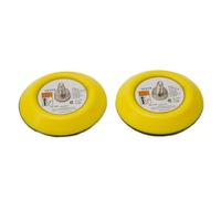 JoyousMall 2 almohadillas de pulido de lijado de 75 mm y rosca M6 para lijadora de aire, almohadilla de pulido de 3 pulgadas