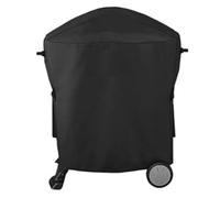 JoyousMall 210D - Funda de tela Oxford para parrilla Weber Q1000 Q2000, impermeable, a prueba de polvo, con bolsa de almacenamiento, 54 x 76 x 69 cm, color negro