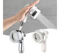 JoyousMall Cabezal de ducha multifuncional a presión, champú para lavabo de baño, champú para cama, cabezal de ducha presurizado, boquilla de cepillo meridiano