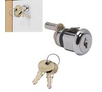 JoyousMall Cerradura central para muebles con barra de bloqueo de puerta, triple cerradura de metal para archivador de oficina