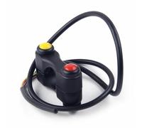 JoyousMall Hazard - Interruptor para faros delanteros de motocicleta, 2 botones, 12 V, 7/8 pulgadas, 22 mm, control de manillar para ATV, para bocina, rojo, amarillo, retorno automático