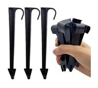 JoyousMall Soporte para manguera de jardín, 50 soportes de 16/20 mm para tubos de polietileno de 1/2 3/4, varillas de inserción de tierra para sistema de riego por goteo