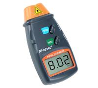 JoyousMall Tacómetro digital LCD sin contacto fotoeléctrico RPM medidor 2.5-99999 rango 0.1 resolución ergonómico de mano para pruebas de motores