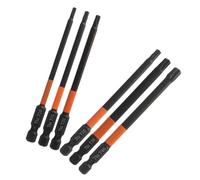 JoyousMall Vástago hexagonal de 100 mm para destornillador Torx para T10 para t15 para t20 para t25 para t30 T40, broca de longitud extendida de acero de aleación para conductores manuales eléctricos