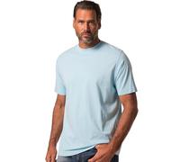 JP 1880 Camiseta para Hombre, Tallas Grandes, Tallas Grandes Menswear L-8XL, básica, Cuello Redondo, algodón Peinado, hasta 8XL, Menta Profunda, XXL