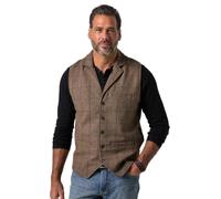 JP 1880 Hombre Chaleco acolchado marrón nuez 5XT