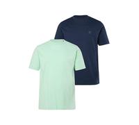 JP 1880 Jp1880 - Camisetas básicas para Hombre, 2 Unidades, Cuello Redondo, hasta 8XL, Verde Claro, 4XL