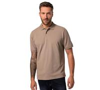 JP 1880, Polo piqué para Hombre, Tallas Grandes, marrón y Gris, XXXXXXXL