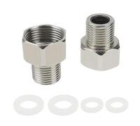 JPGhaha - 2 Piezas Conector Grifo Manguera G 3/4 a G 1/2 Adaptador