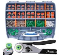 JRready DW5011 - Kit de conectores Deutsch - Conectores DT 2 3 4 6 pines, tamaño 16# contactos sólidos 16-20 AWG, herramienta de crimpado Deutsch, herramienta de extracción de pines Deutsch.