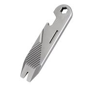 JSGHGDF Palanca de bolsillo de aleación de metal, abrebotellas portátil, extractor de clavos, llave portátil para acampar al aire libre, herramienta de senderismo, abridor de botellas al aire libre
