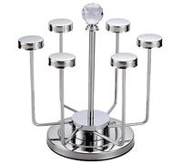 JSGHGDF Soporte de exhibición antivuelco, soporte para tazas, secadora, joyería, ahorro de espacio, decoración del hogar, organizadores de tazas de acero inoxidable