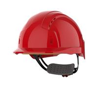JSP ajb170 - 000 - 600 Evolite casco de carraca con rueda, con ventilación, rojo