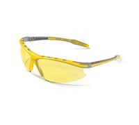 JSP Brille mit grau/gelbem Rahmen und gelben Gläsern, AS/AF-Beschichtung, 10 Stück (1BOO23YREP)