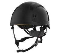 JSP EVO Alta BASEWORKER Casco de Seguridad Industrial - Trinquete de Rueda - Ventilado - Negro - Protección Integral - para Mantenimiento, Maquinaria Pesada, Almacenes y Obras - EN 397 y EN 50365