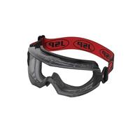 JSP EVO Gafas de Seguridad de Lente Única - Transparentes - Antirrayaduras y Antivaho - Perfil Bajo UV - Para DIY, Construcción, Industria y Mantenimiento - EN 166 y EN 170