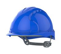 JSP EVO2 Casco de Obra, No Ventilado, Trinquete Deslizante, Azul