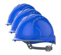 JSP EVO2 Casco de Seguridad con trinquete Slip, Azul (AJE030-000-500) (Paquete de 3)