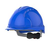 JSP EVO3 Comfort Plus Casco Obra, No Ventilado, Rueda de Ajuste, Azul