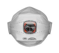 JSP Protection Mascarilla SpringFit FFP3 plegable con válvula – Caja de 10, envasada