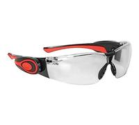 JSP Stealth 8000 - Gafas de trabajo antivaho con linterna led (marco transparente) (ASA106-121-300)