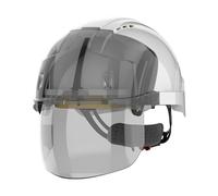 JSP VISTAshield Casco de Obra con Pantalla Facial Integrada, Blanco