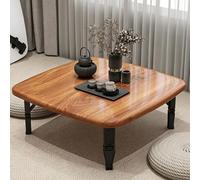 JSWHYBD Mesa de Suelo Japonesa Baja Plegable, mesas de Centro Plegables de Madera pequeñas para Sala de Estar, Dormitorio, balcón, Tatami, Opciones de Varios tamaños y Colores E 70cm/27.6in