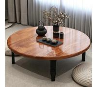 JSWHYBD Mesa de Suelo Japonesa Baja Plegable, mesas de Centro Plegables de Madera pequeñas para Sala de Estar, Dormitorio, balcón, Tatami, Opciones de Varios tamaños y Colores J 80cm/31.5in