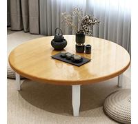JSWHYBD Mesa de Suelo Japonesa Baja Plegable, mesas de Centro Plegables de Madera pequeñas para Sala de Estar, Dormitorio, balcón, Tatami, Opciones de Varios tamaños y Colores H 70cm/27.6in