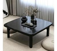 JSWHYBD Mesa de Suelo Japonesa Baja Plegable, mesas de Centro Plegables de Madera pequeñas para Sala de Estar, Dormitorio, balcón, Tatami, Opciones de Varios tamaños y Colores A 80cm/31.5in