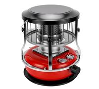 JTLB Calentador de Queroseno Portátil, Estufa Elevable con Control de Perilla No Eléctrica con Tanque de 4,6 L para Uso en Interiores y Exteriores (Roja)