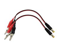 JTQYFI 2 clips de cocodrilo para DC5521 Power Cord Charging Solution for Any Device Compatibility Solar Applications Monitor Link