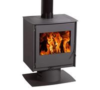 ESTUFA DE LEÑA JUAN PANADERO TOSCANA TITANIUM 11KW CON VOLUMEN DE CALEFACCION DE 320 M3