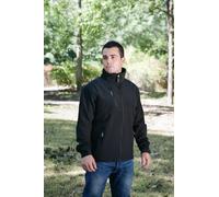 Juba Chaqueta cortavientos con forro micro polar interior, Negro - SIZE: L