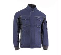 Juba Chaqueta multibolsillos 68% algodón, 30% poliéster y 2% elastano, 260 g/m², Marino con detalles negros - SIZE: 3XL