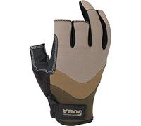 Mechanix Wear Guantes de trabajo T-09 Piel sintética/Spandex 3 dedos abiertos Talla 9 Marrón/Negro