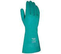 Juba G, sin soporte nitrilo flocado ligero, verde - SIZE: 6