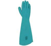 Juba g, sin soporte nitrilo satinado, largo 46 cm, verde - size: 8
