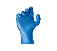 Juba "Grippaz" G, desechable nitrilo escamado sin polvo, azul - SIZE: 7