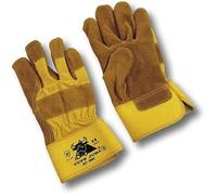 Juba - Guante americana serraje especial lona amarillo talla 9
