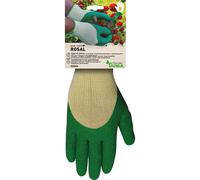 Juba Guante poliéster con palma látex T-08 Verde Talla 8 para Jardinería