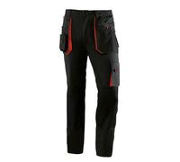 Jubappe Pantalón Top Range Multibolsillos 65% poliéster/35% algodón Gris/Negro/Naranja Talla S