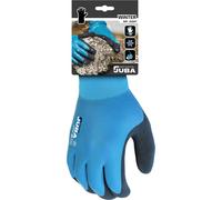 Juba T-10 Guante de Trabajo en Frío Poliéster Doble Recubrimiento Látex Ice Blue, para Cámaras Frigoríficas y Manipulación de Alimentos Congelados, Talla 10