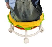 Jubilofex Taburete Pequeño Hamburguesa cómodo Antideslizante | Taburetes pequeños para sentarse Para Hogar Dormitorio Salón Habitación Infantil Balcón Apartamento Exterior
