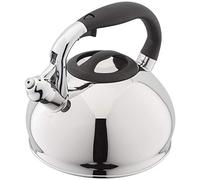 Judge Hervidor de cocina de 3 litros, hervidor superior de estufa para estufas de gas y cocinas eléctricas, hervidor silbante de acero inoxidable 18/10 con mango resistente al calor, boquilla