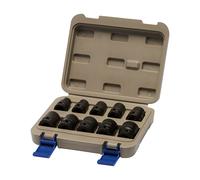 Irimo Juego vasos de impacto 167-10-4 1/2" 10-24 mm 10 uds Acero Cromo Molibdeno Acabado Fosfatado