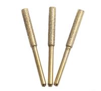 Juego 3 Brocas para cadenas Motosierra 4.0/4.8/5.5mm Juego 3(Gold 5.5MM) | Tamaños 4.0, 4.8, 5.5mm, para vástago 3mm, para ideal para cadenas varias , afilado preciso