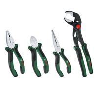 Juego 4 Alicates BOSCH Profesional Acero Carbono Niquelado Cromo Anticorrosión Mango Ergonómico Soft Grip Bricolaje